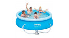 Бассейн с надувным бортом 57268  244х66 см, 2300 л, с фильтр-насосом