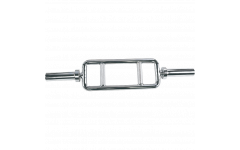 Гриф олимпийский с параллельным хватом с замками (хром, 860*50 мм) BRONZE GYM BG-PA-BR-P001